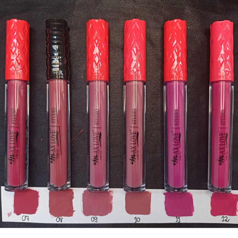 BATOM LÍQUIDO MATTE 24 HORAS NUDE 07 AO 12 MAX LOVE BOX COM 48 UN