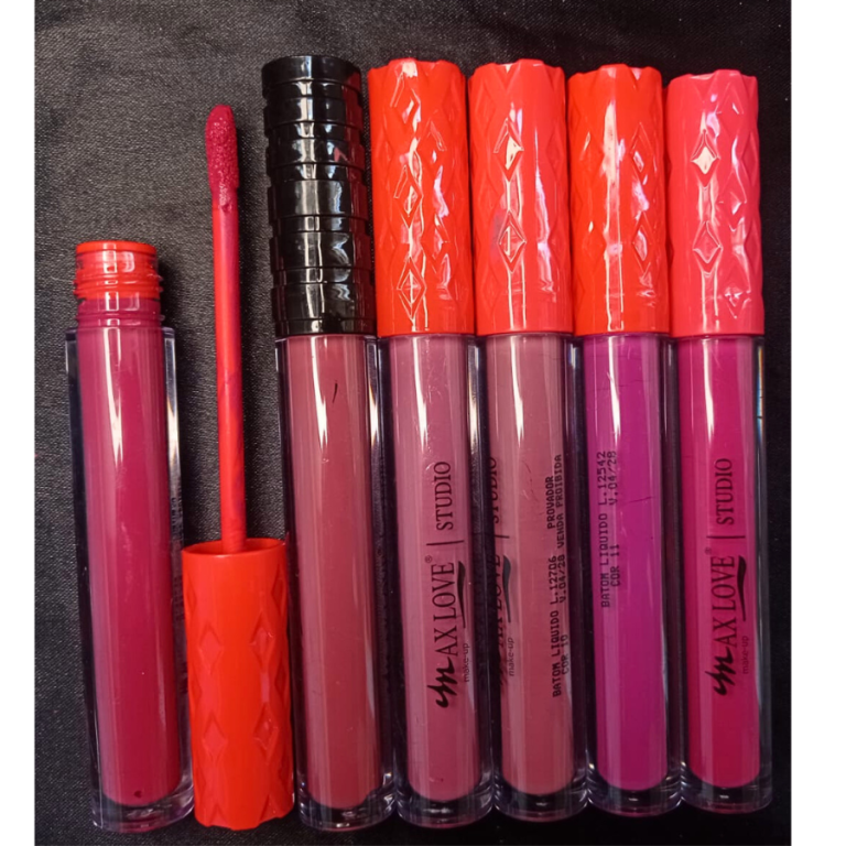 BATOM LÍQUIDO MATTE 24 HORAS NUDE 07 AO 12 MAX LOVE BOX COM 48 UN