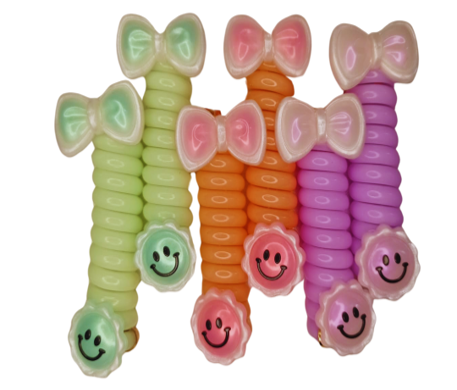 ELÁSTICO MOLINHA GRANDE LACINHO COLORIDA PARA CABELO