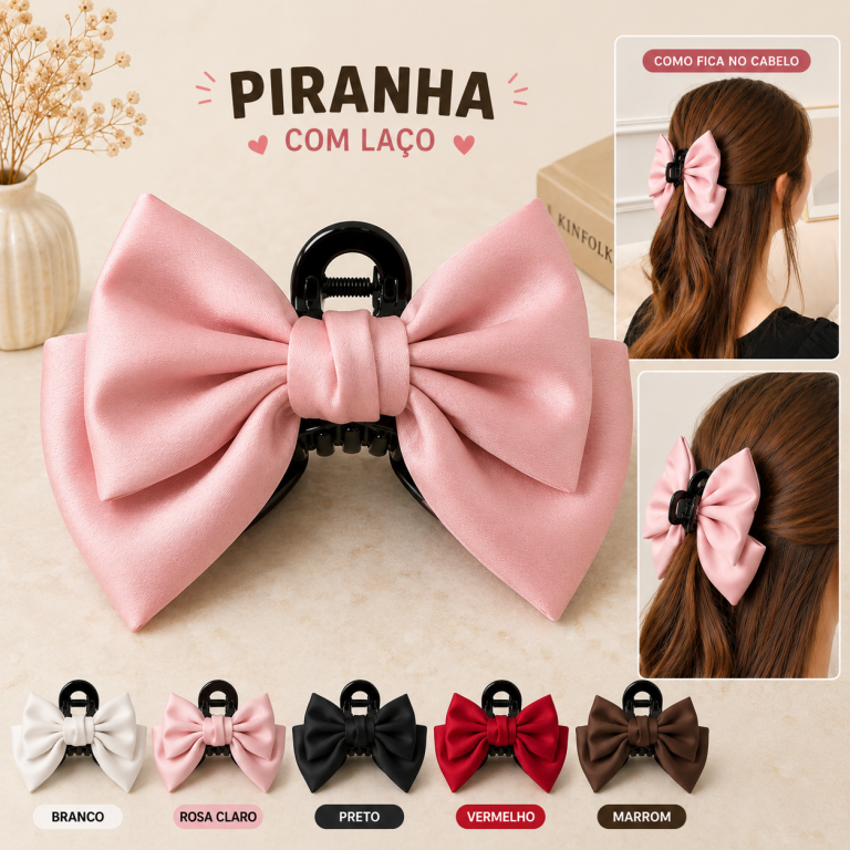 PIRANHA GRANDE COM 2 LAÇOS 12 X 6 CM