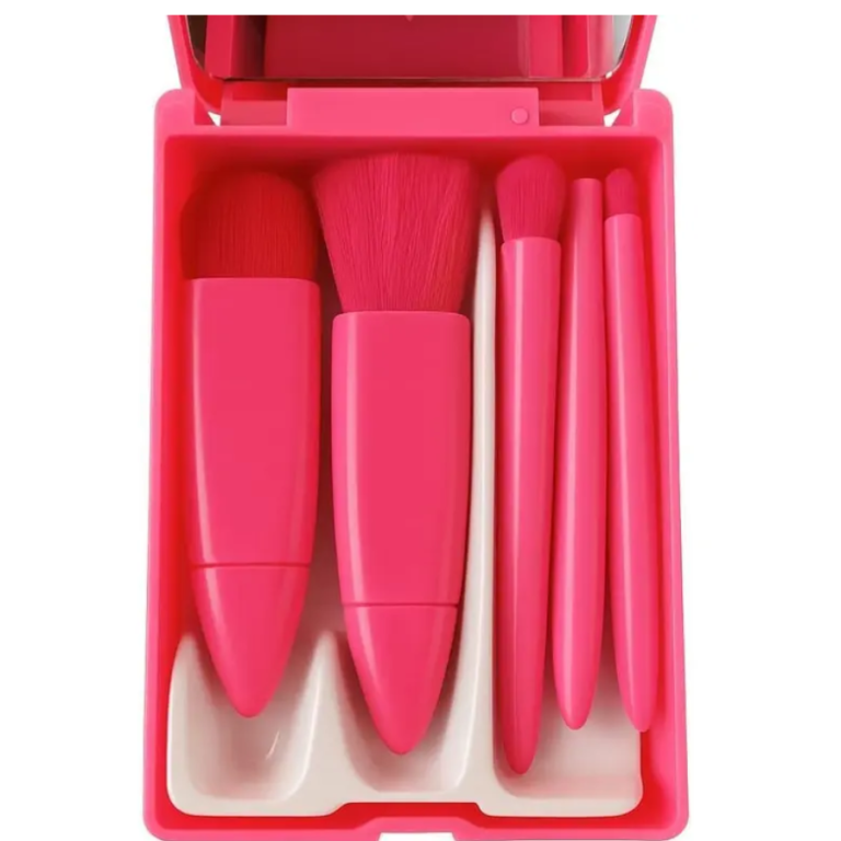 ESTOJO COM ESPELHO + 5 PINCÉIS