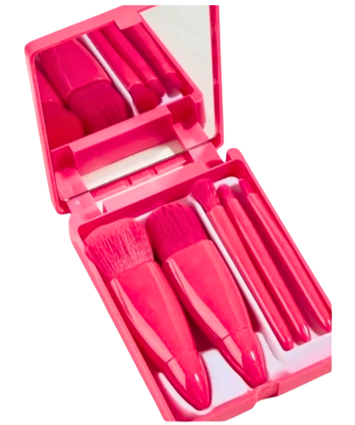 ESTOJO COM ESPELHO + 5 PINCÉIS