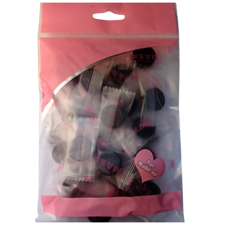 PACOTE COM 30 MÁSCARA COMPRIMIDAS PRETAS