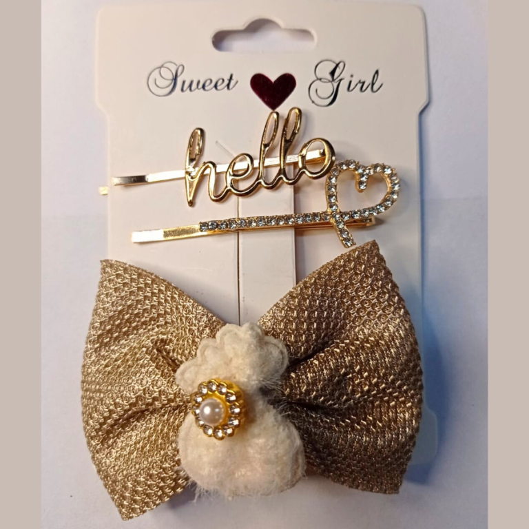 KIT COM 3 PEÇAS PRESILHA LAÇO TAMANHO:6CM