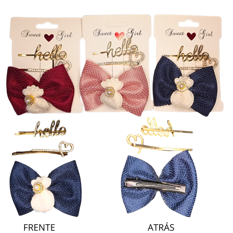 KIT COM 3 PEÇAS PRESILHA LAÇO TAMANHO:6CM