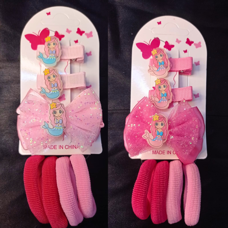 CARTELA PRESILHAS E BUCHINHAS SEREIA 7 PEÇAS