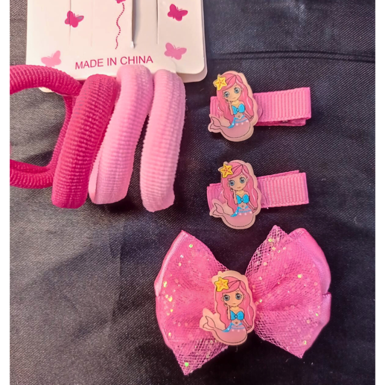 CARTELA PRESILHAS E BUCHINHAS SEREIA 7 PEÇAS