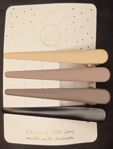 KIT COM 4 BICO DE PATO METAL 8 CM