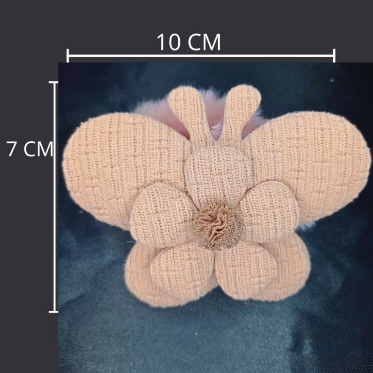 BUCHINHA PELÚCIA GRANDE DE TECIDO FLORZINHA /BORBOLETA