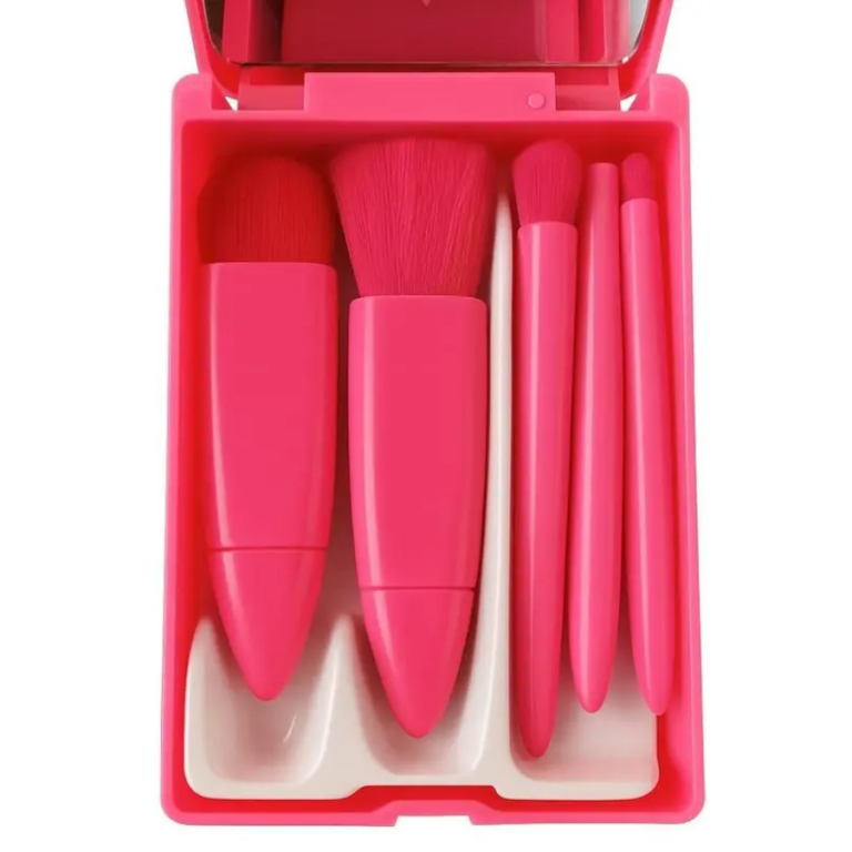 ESTOJO COM ESPELHO + 5 PINCÉIS