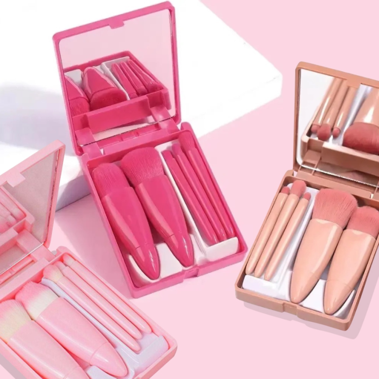 ESTOJO COM ESPELHO + 5 PINCÉIS