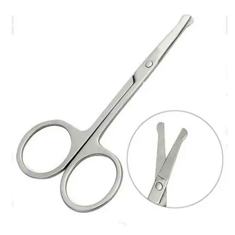 TESOURA PONTA REDONDA PRATA