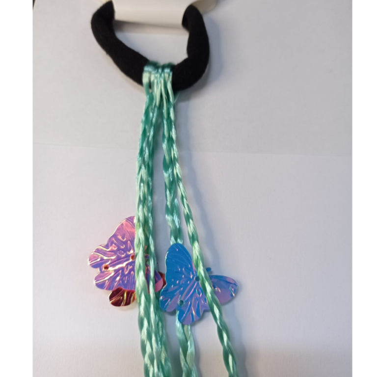 MECHA 5 TRANÇAS COLORIDAS BORBOLETA