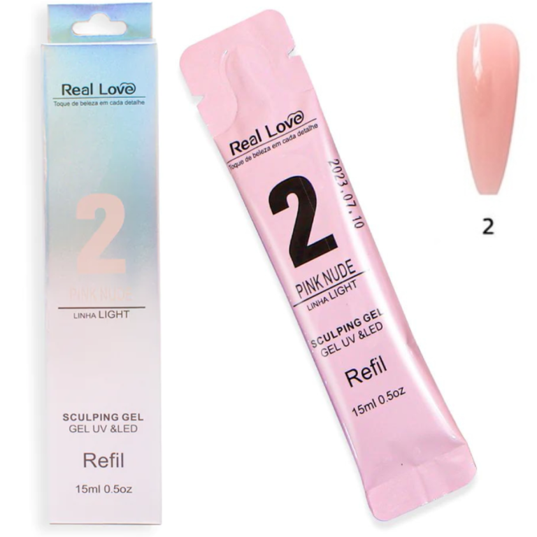 REFIL GEL SCULPING REAL LOVE 15 ML PINK NUDE 02