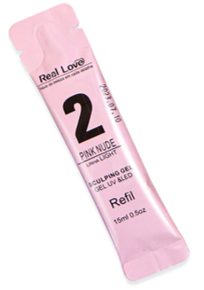 REFIL GEL SCULPING REAL LOVE 15 ML PINK NUDE 02