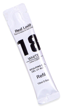 REFIL GEL SCULPING REAL LOVE 15 ML WHITE 18