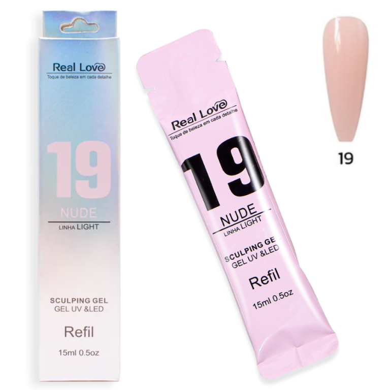 REFIL GEL SCULPING REAL LOVE 15 ML NUDE 19