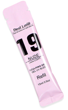 REFIL GEL SCULPING REAL LOVE 15 ML NUDE 19