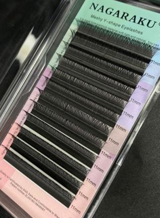 CARTELA DE CÍLIOS FIO A FIO 0.07C 11MM NAGARAKU