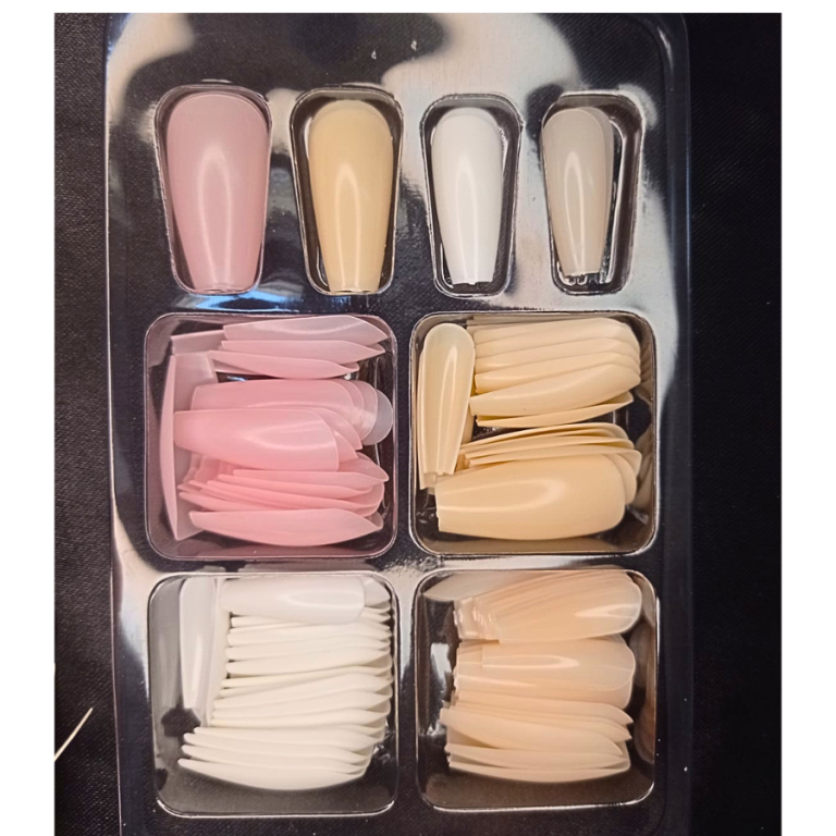 UNHA POSTIÇA TONS NUDE ROSA MEY COM 96 PEÇAS