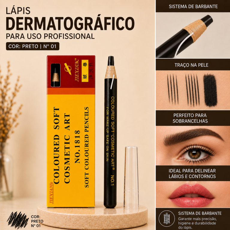LÁPIS DERMATOGRÁFICO PRETO 01