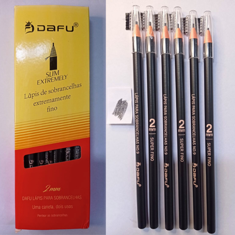 LÁPIS DERMATOGRÁFICO EXTREMAMENTE FINO 2MM PRETO DAFU