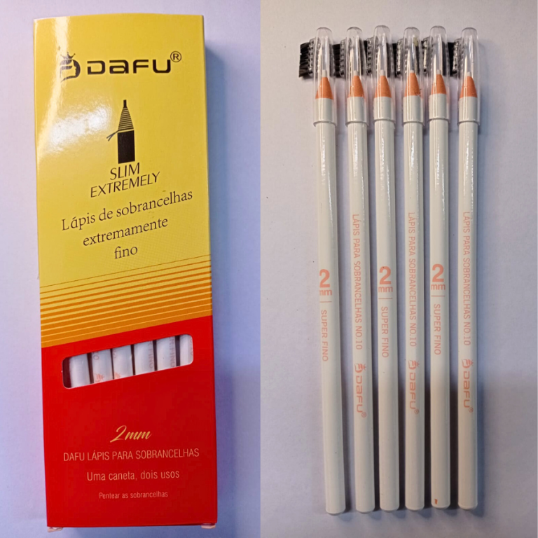 LÁPIS DERMATOGRÁFICO EXTREMAMENTE FINO 2MM BRANCO DAFU