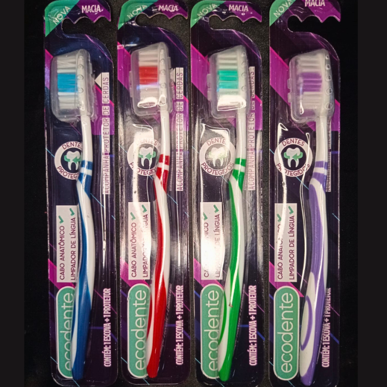 ESCOVA DE DENTE ECODENTE MÉDIA