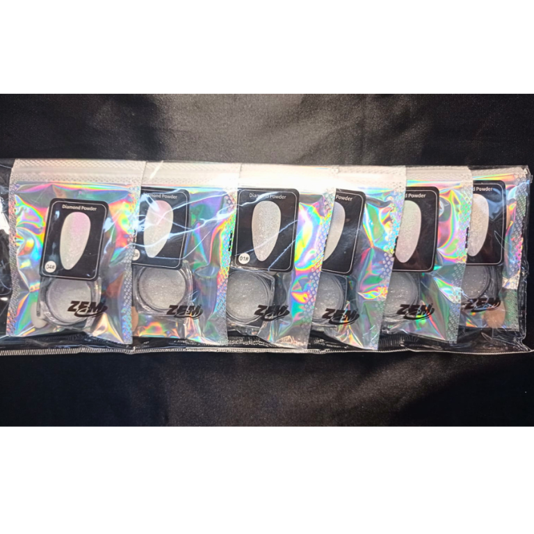 KIT PÓ CROMADO BORBOLETA COM 6 UN CORES SORTIDAS