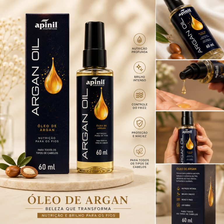 ÓLEO REPARADOR ARGAN APINIL 60 ML *VENCIMENTO 10/26