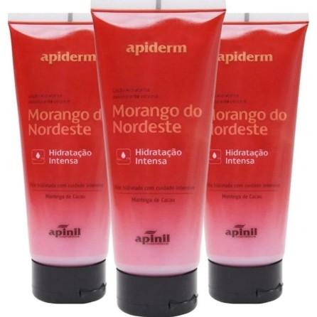 LOÇÃO HIDRATANTE CORPORAL MORANGO DO NORDESTE APINIL 190G