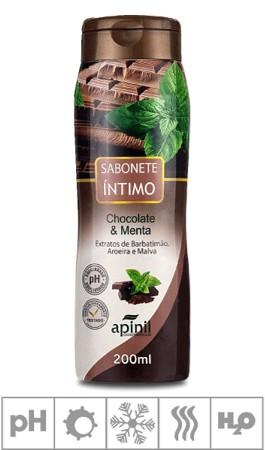 SABONETE ÍNTIMO CHOCOLATE COM MENTA APINIL 200 ML
