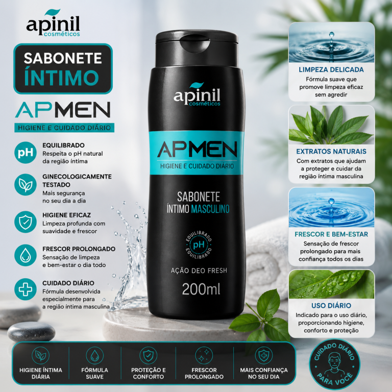 SABONETE ÍNTIMO APMEN MASCULINO APINIL 200 ML