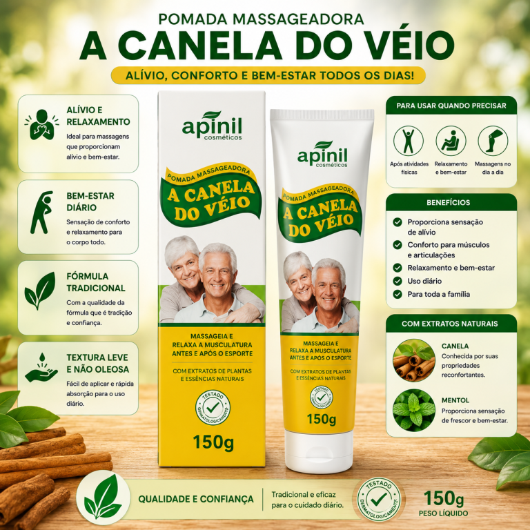 POMADA A CANELA DO VÉIO BISNAGA APINIL 150G