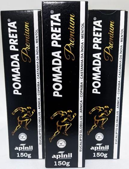 POMADA PRETA PREMIUM BISNAGA APINIL 150G