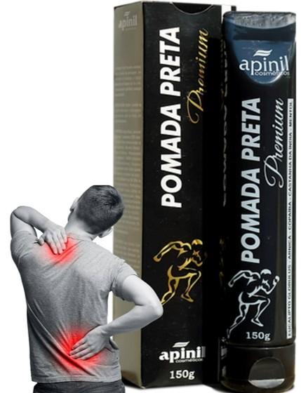 POMADA PRETA PREMIUM BISNAGA APINIL 150G