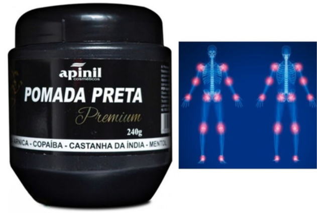 POMADA PRETA PREMIUM POTE APINIL 240G