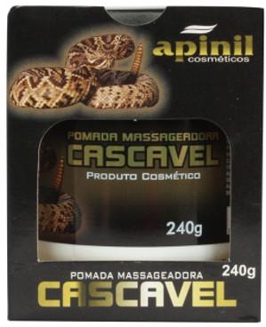 POMADA MASSAGEADORA CASCAVEL POTE APINIL 240G