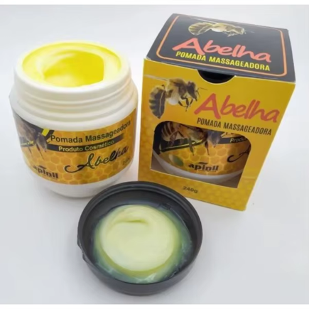 POMADA MASSAGEADORA ABELHA POTE APINIL 240G