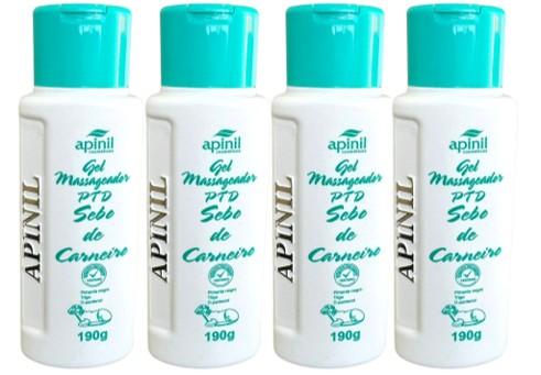 GEL MASSAGEADOR PTD SEBO CARNEIRO FRASCO APINIL 190G