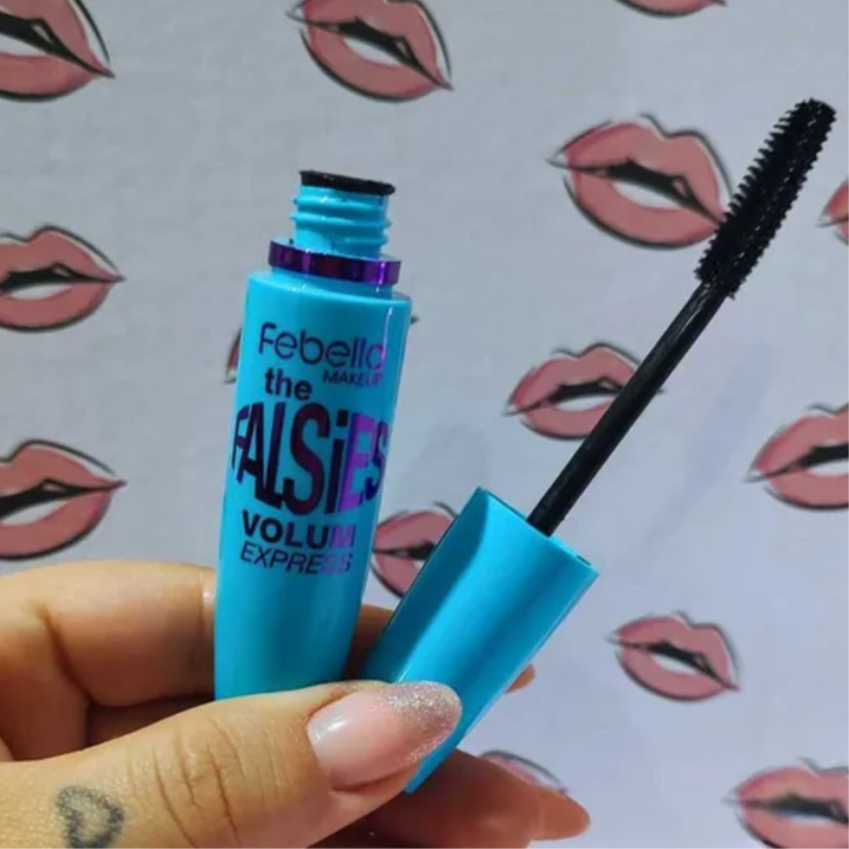 MÁSCARA DE CÍLIOS FALSIES VOLUME 10 ML EXPRESS FEBELLA BOX COM 12 UN