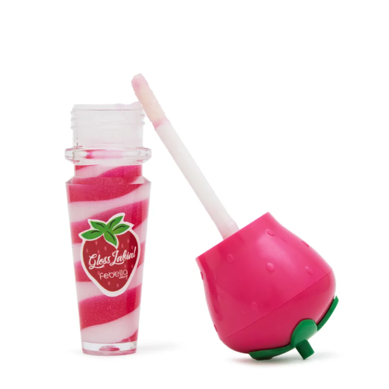 LIP GLOSS MORANGO FEBELLA BOX COM 24 UN