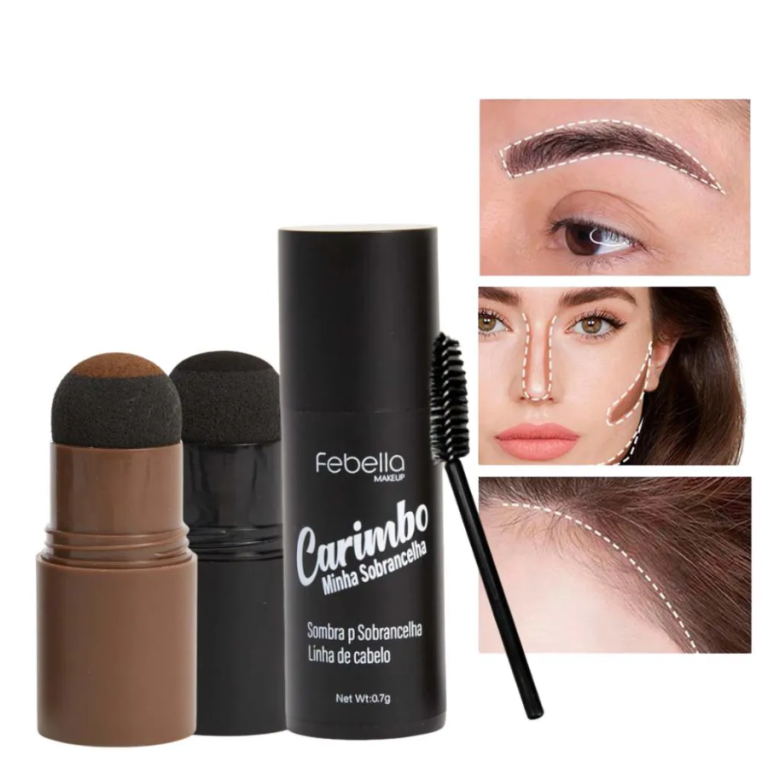 CARIMBO SOMBRA SOBRANCELHA FEBELLA BOX COM 24 UN