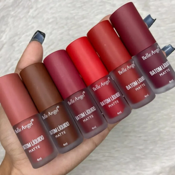 BATOM LÍQUIDO MATTE GRUPO B BELLE ANGEL BOX COM 24 UN