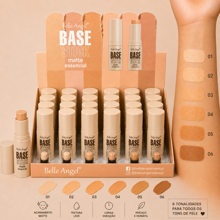 BASE STICK MATTE BELLE ANGEL 7,8G BOX COM 24 UN