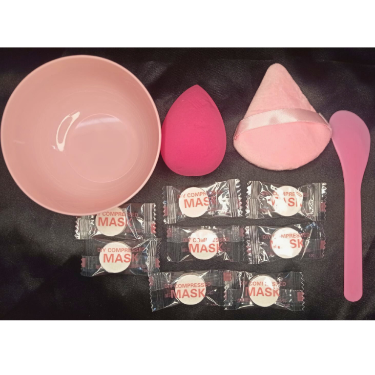 KIT 12 PEÇAS BELEZA COM MÁSCARAS,TIGELA,ESPÁTULA E ESPONJA