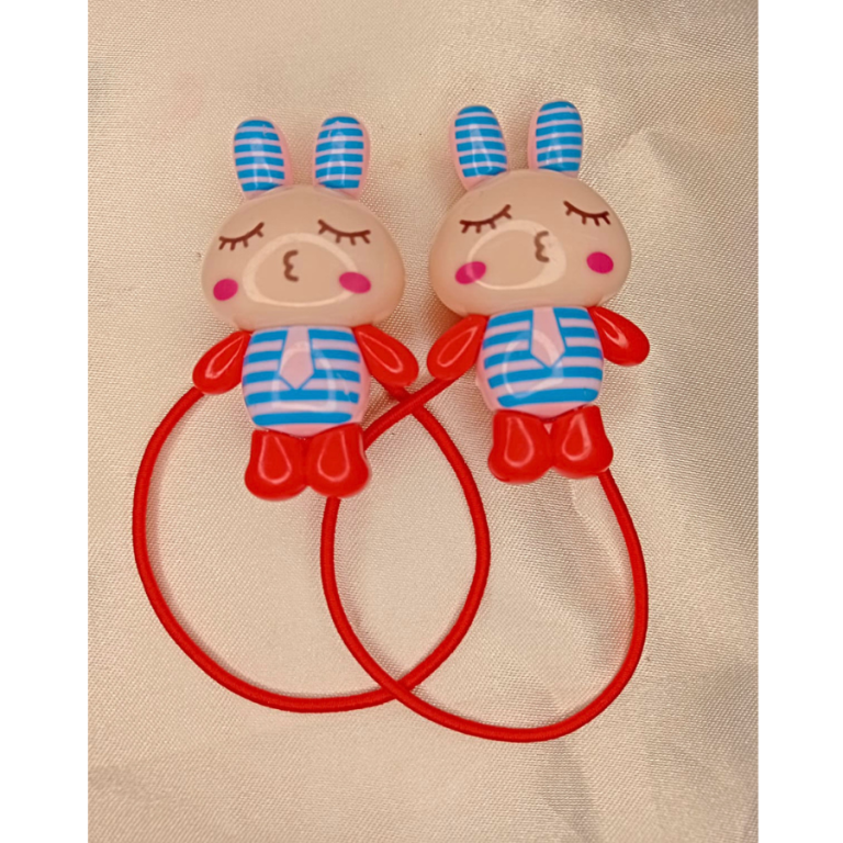 CARTELA AMARRADOR DE CABELO COELHINHA COM 6 PARES