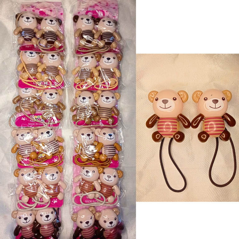 CARTELA AMARRADOR CABELO URSINHO COM 6 PARES