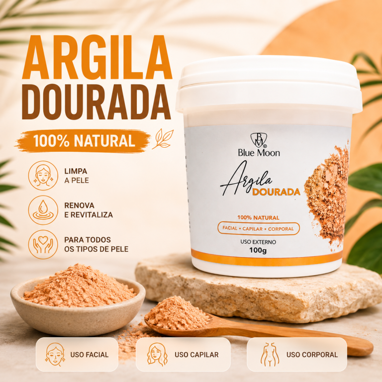 ARGILA DOURADA BLUE MOON 100G