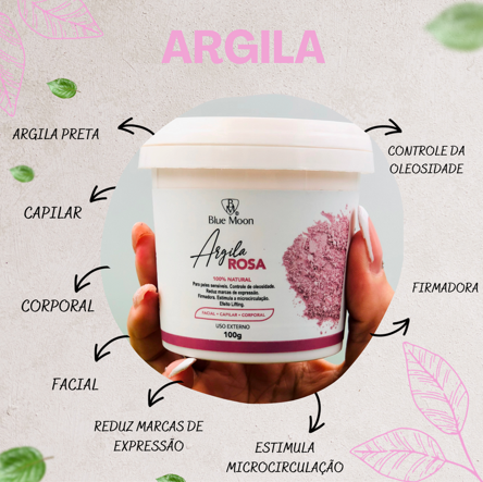 ARGILA ROSA BLUE MOON 100G